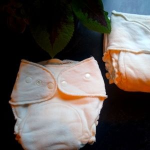 4 organic cotton and hemp cloth diapers